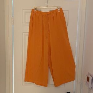 Blue Rain Orange Wide-Leg Pants